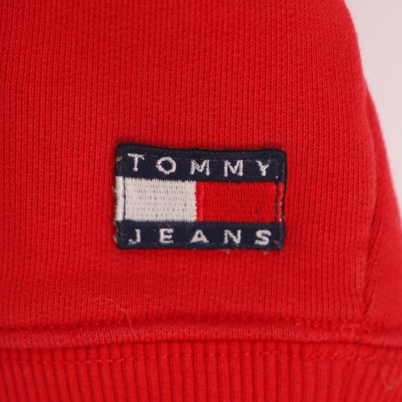 TOMMY JEANS 90s Inspired Sailing Logo Hoodie Red Size XL - Picture 8 of 11
